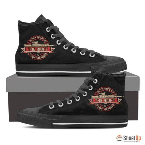 Don't Give Up Your Gun-Women's Canvas Shoes-Free Shipping