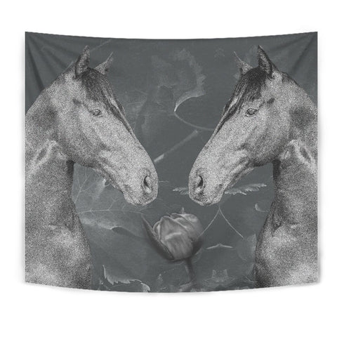 Thoroughbred Horse Print Tapestry-Free Shipping