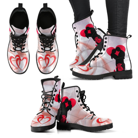 Valentine's Day Special Couple Print Boots For Women-Free Shipping