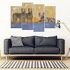 Weimaraner Dog Print-5 Piece Framed Canvas- Free Shipping