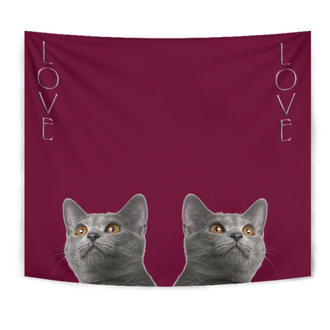 Chartreux Cat Print Tapestry-Free Shipping