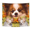 Cute Papillon Dog Print Tapestry-Free Shipping