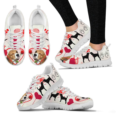 Valentine's Day Special Beagle Dog Print Running Shoes For Women- Free Shipping
