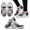Cute Pug Dog Glasses With Tie Print Running Shoes For Women-Free Shipping-For 24 Hours Only
