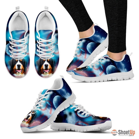 Bernese Mountain Dog Print Running Shoe For Women- Free Shipping
