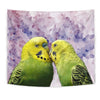Budgerigar Parrot Print Tapestry-Free Shipping
