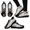 Landseer Print Running Shoes For Women(White/Black)- Express Shipping