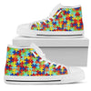 Autism Symbol High Top Canvas Shoes For Women- Free Shipping