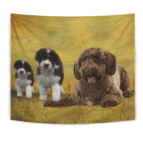 Spanish Water Dog Print Tapestry-Free Shipping