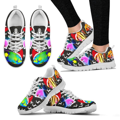 Lovely AngelFish  Print Christmas Running Shoes For Women- Free Shipping