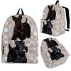 Scottish Terrier Dog Print Backpack-Express Shipping