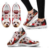 Dandie Dinmont Terrier Halloween Print Sneakers For Kids- Free Shipping