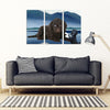Barbet Dog2 Print-5 Piece Framed Canvas- Free Shipping