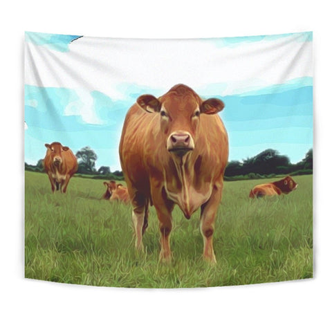 Angus cattle (Cow) Print Tapestry-Free Shipping