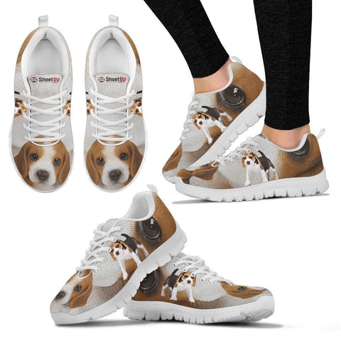 Beagle Eyes Print Running Shoes For Women-Free Shipping