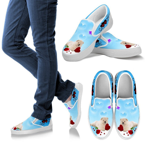 Valentine's Day Special-Chow Chow Dog Print Slip Ons For Women-Free Shipping