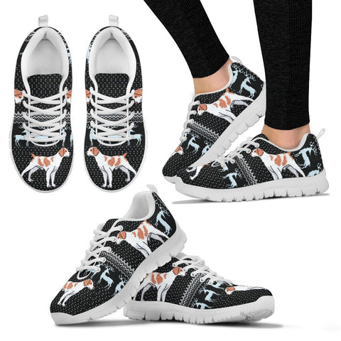 Brittany dog Print Christmas Running Shoes For Women-Free Shipping
