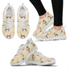 Whippet Dog Pattern Print Sneakers For Women- Express Shipping