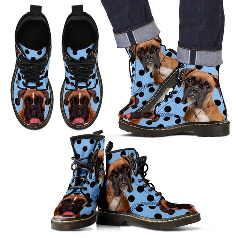 Boxer Print Boots For Men-Express Shipping