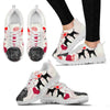 Valentine's Day Special Black Labrador Print Running Shoes For Women- Free Shipping