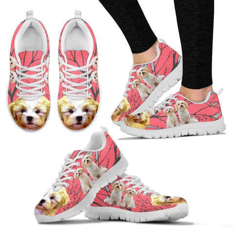 Cute Shih Poo Print Running Shoe For Women- Express Shipping
