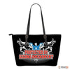 Protected By Second Amendment-Small Leather Tote Bag-Free Shipping