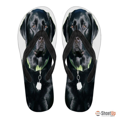 Black Labrador Flip Flops For Men-Free Shipping Limited Edition