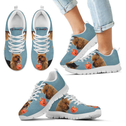 Australian Terrier Halloween Print Running Shoes For Kids-Free Shipping