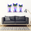 Colorful Chihuahua Dog Print 5 Piece Framed Canvas- Free Shipping