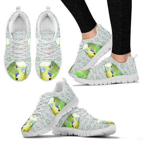Budgerigar Parrot Print Christmas Running Shoes For Women-Free Shipping