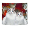 Cute Ragdoll Cat Print Tapestry-Free Shipping