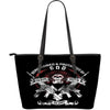 Guns, Guts & Glory- Large Leather Tote Bag- Free Shipping