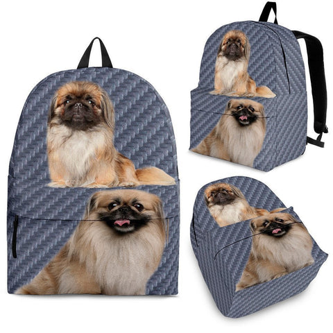 Pekingese Dog Print Backpack-Express Shipping