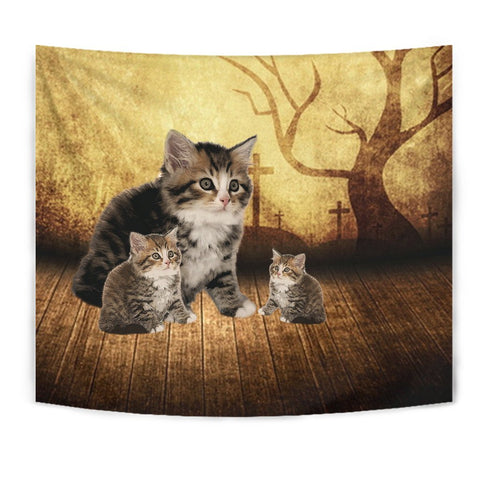 Siberian Cat Print Tapestry-Free Shipping