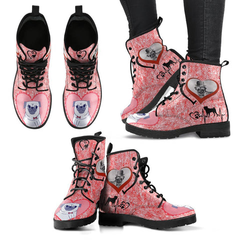 Valentine's Day Special-Pug Dog Print Boots For Women-Free Shipping