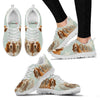 Basset Hound Creamy Power Mints Print Running Shoes For Women-Free Shipping