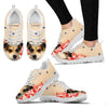 Customized Dog Print Running Shoes For Women- Design By Sandy Hunter-Express Shipping