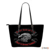Don't Give Up The Right- Small Leather Tote Bag- Free Shipping