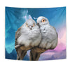 Lovely Diamond Dove Bird Print Tapestry-Free Shipping