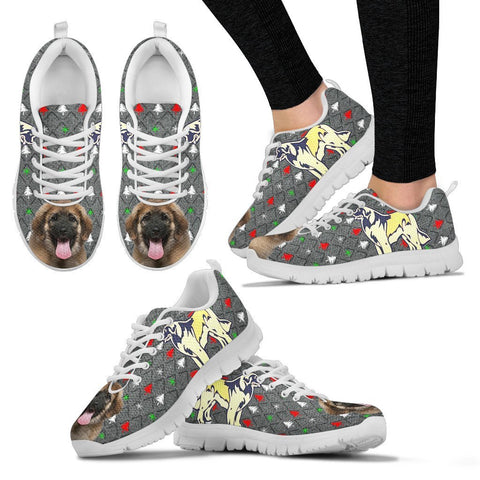 Leonberger Dog Print Christmas Running Shoes For Women-Free Shipping