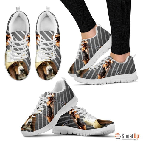 Stylish Basset Hound-Dog Running Shoes For Women-Free Shipping