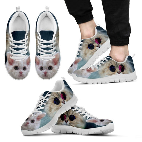 Cute Selkirk Rex Cat Print Running Shoe For Men- Free Shipping