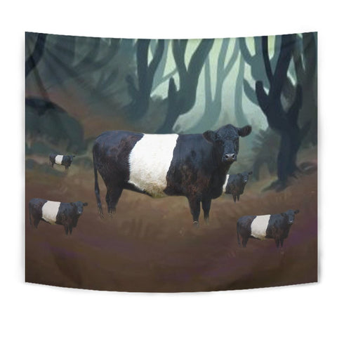 Belted Galloway Cattle (Cow) Print Tapestry-Free Shipping