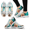 Yorkshire Terrier On Deep Skyblue Print Running Shoes For Women- Free Shipping