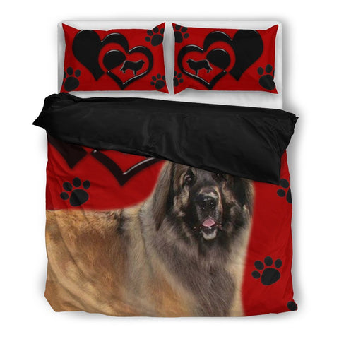 Valentine's Day Special-Leonberger Dog Red Print Bedding Set-Free Shipping