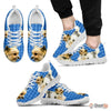 Customized Dog Print (Black/White) Running Shoes For Men design by Shanan Roth-Free Shipping Limited Edition