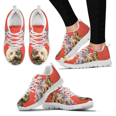 Labradoodle With Bow Tie Print Running Shoes For Women- Free Shipping