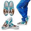 Basset Hound Print-Slip Ons For Kids-Express Shipping