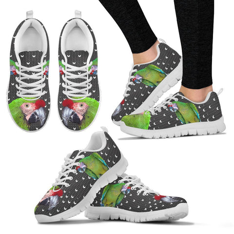 Military Macaw Parrot Print Christmas Running Shoes For Women-Free Shipping
