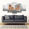 Leonberger Dog Print-5 Piece Framed Canvas- Free Shipping